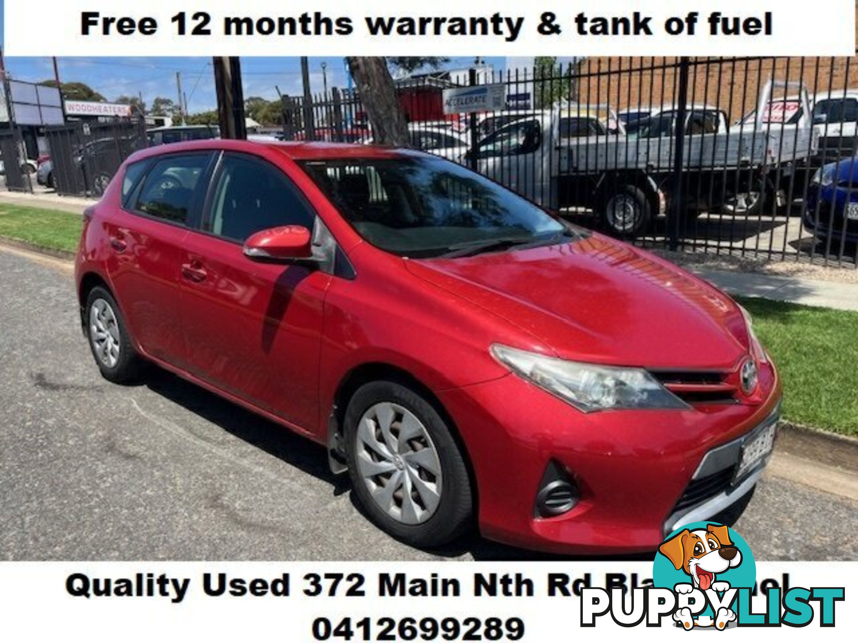 2013 TOYOTA COROLLA ZRE182R  HATCHBACK