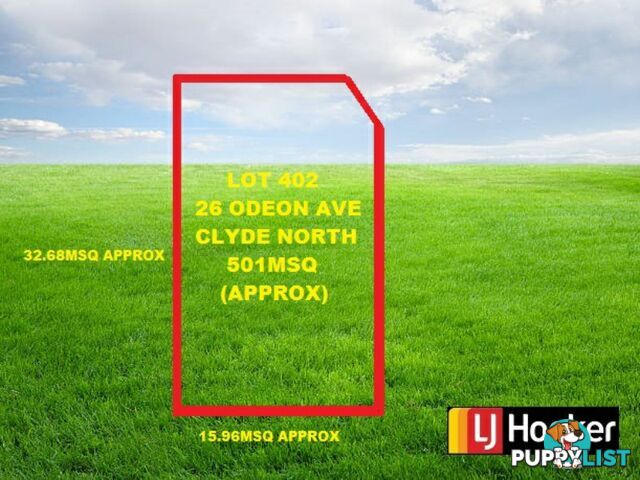 Lot LOT 402/26 ODEON AVE CLYDE NORTH VIC 3978