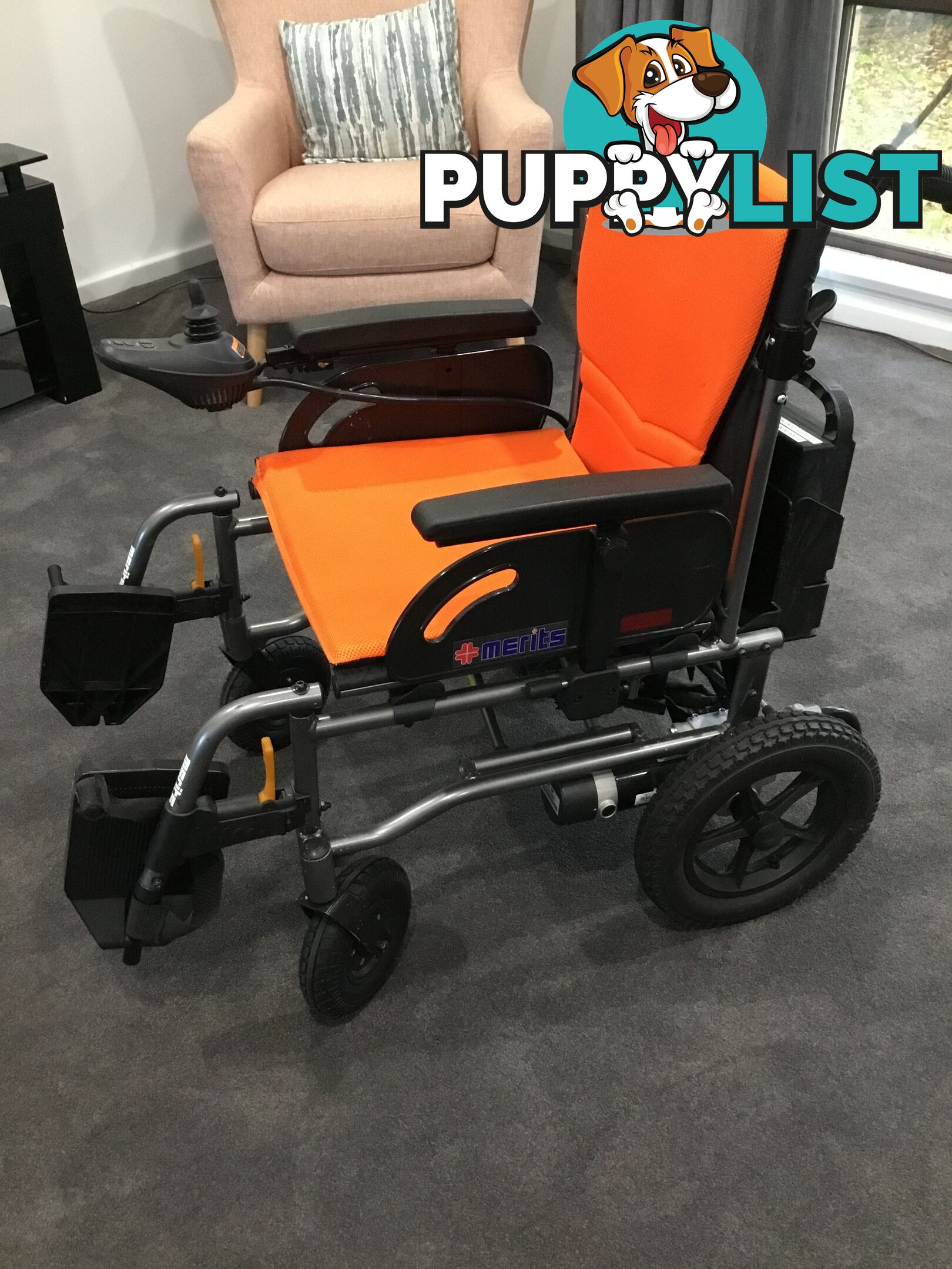 Merits Classic E-Power Wheelchair. As new. Will deliver. Reduced to sell