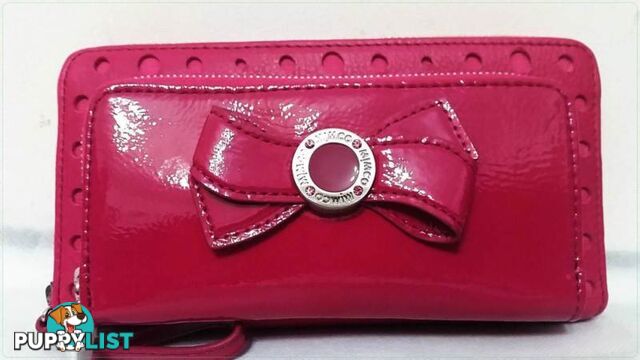 Mimco MIM Bow XL Wallet Clutch in Schiaparelli Pink BNWT RRP $569