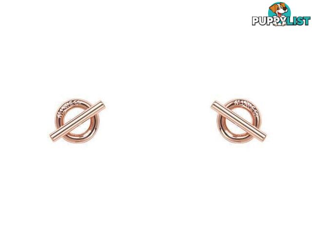 Mimco The Go To Stud Earrings Rose Gold BNWT