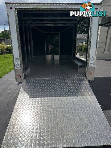 GAL BOX ALUMINIUM BIKE/CAMPING TRAILER 3600mm x 2300mm x 1800 TWIN AX