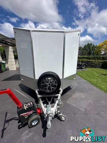 GAL BOX ALUMINIUM BIKE/CAMPING TRAILER 3600mm x 2300mm x 1800 TWIN AX