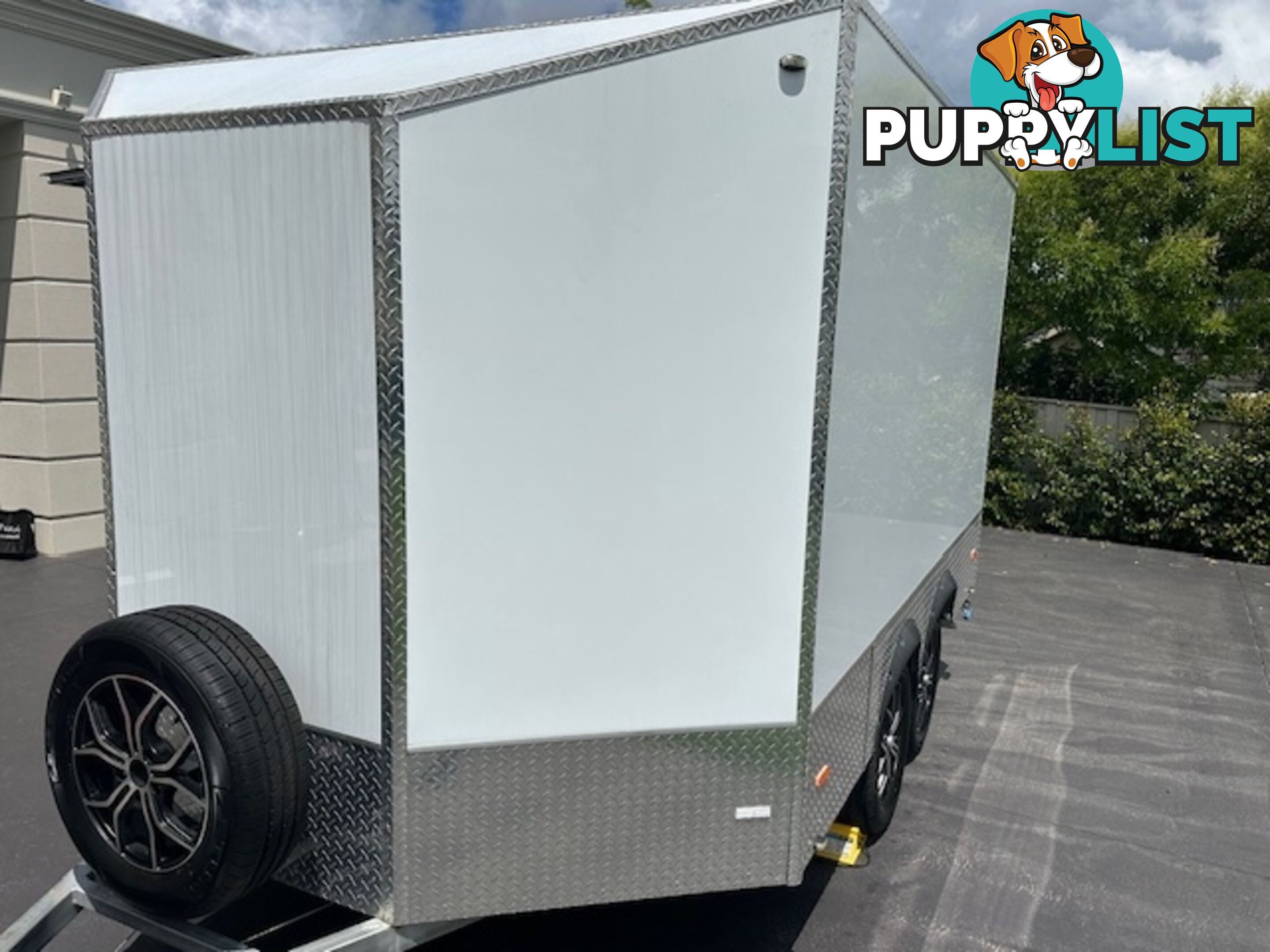 GAL BOX ALUMINIUM BIKE/CAMPING TRAILER 3600mm x 2300mm x 1800 TWIN AX