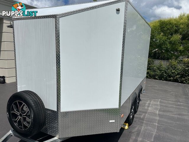 GAL BOX ALUMINIUM BIKE/CAMPING TRAILER 3600mm x 2300mm x 1800 TWIN AX