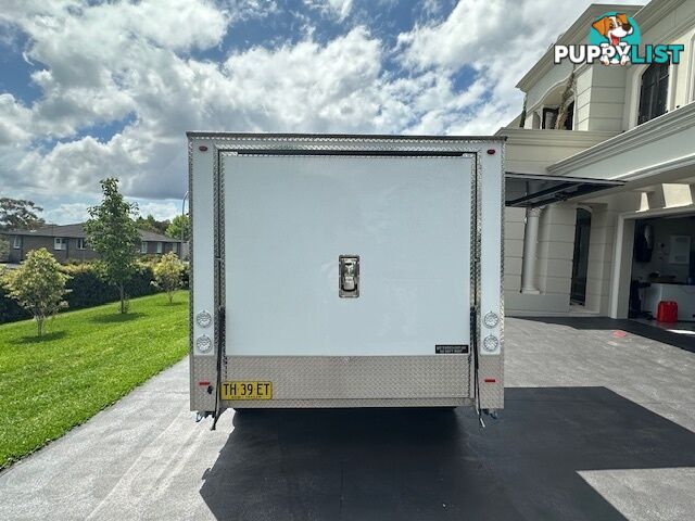 GAL BOX ALUMINIUM BIKE/CAMPING TRAILER 3600mm x 2300mm x 1800 TWIN AX