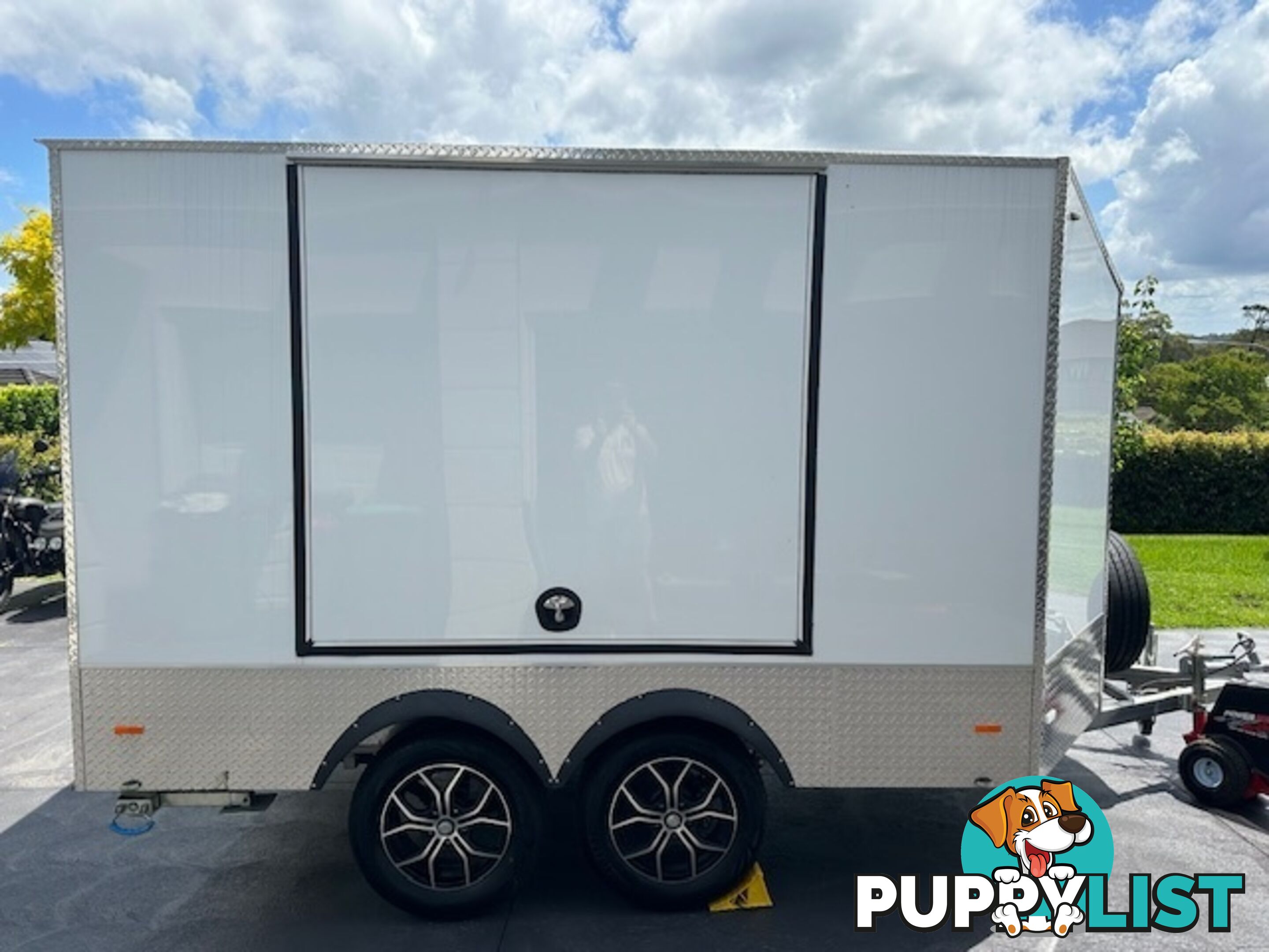 GAL BOX ALUMINIUM BIKE/CAMPING TRAILER 3600mm x 2300mm x 1800 TWIN AX