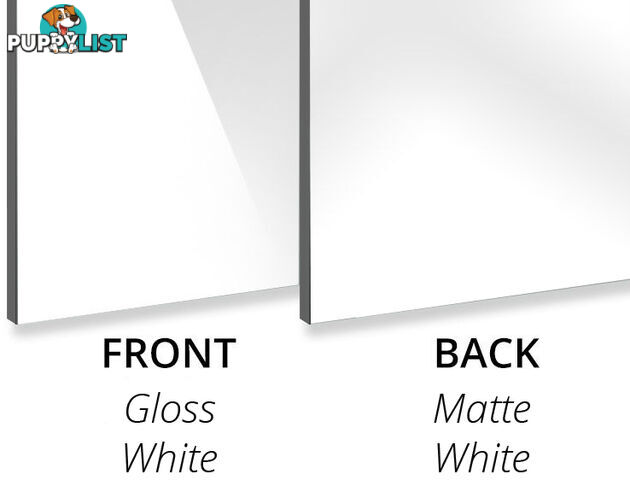 CARAVAN REPAIR COMPOSITE 3ML PANEL WHITE FRONT GLOSS/ REAR MATT 4000 X 2000