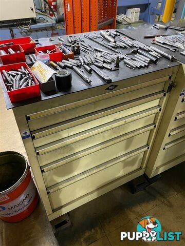 BAC Steel 5-Drawer Cabinet and Contents