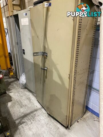 3x Steel Storage Cabinets and Contents