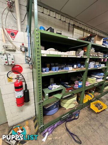 3x Bays of Heavy Duty Adjustable Tool/Die Storage Shelving