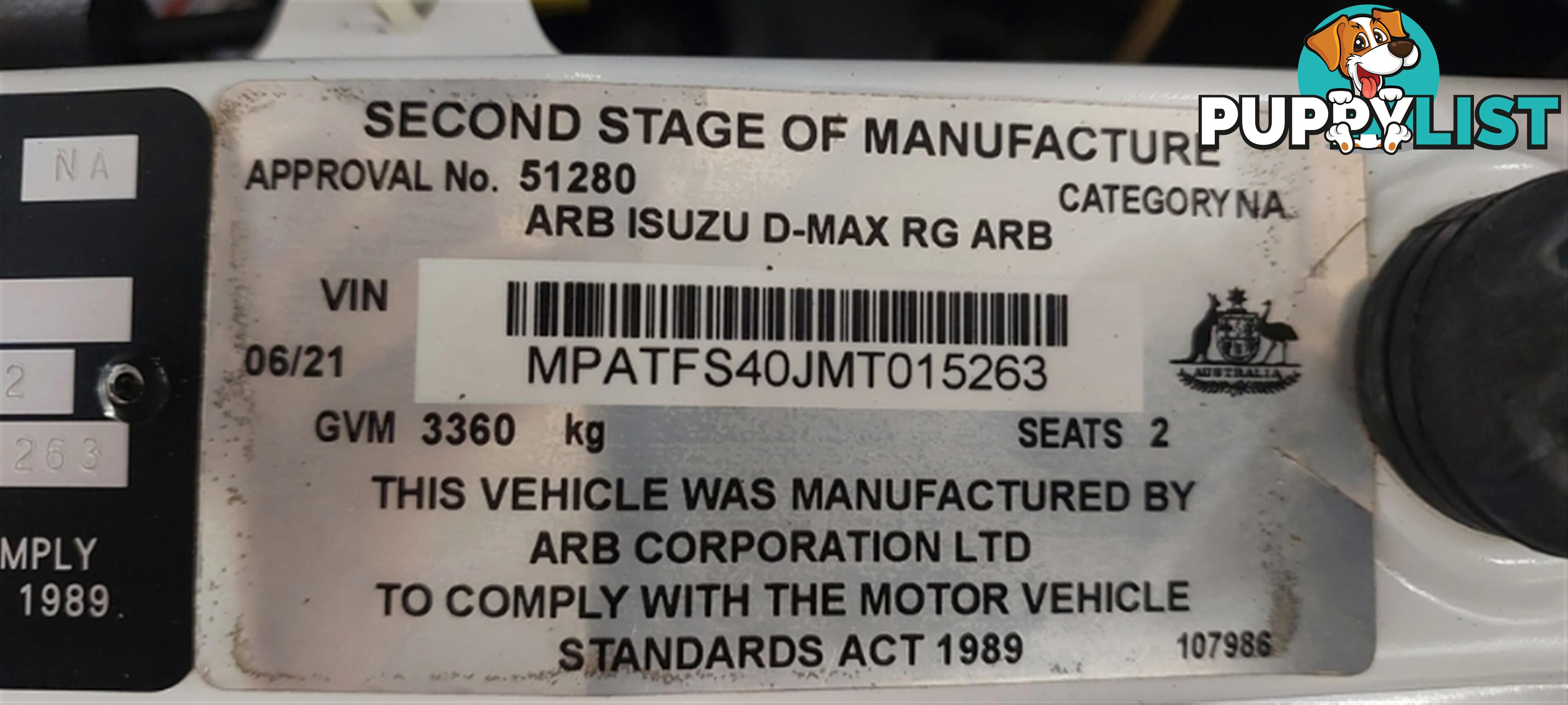 2021 ISUZU D-MAX SX SINGLE CAB RG MY22 CAB CHASSIS