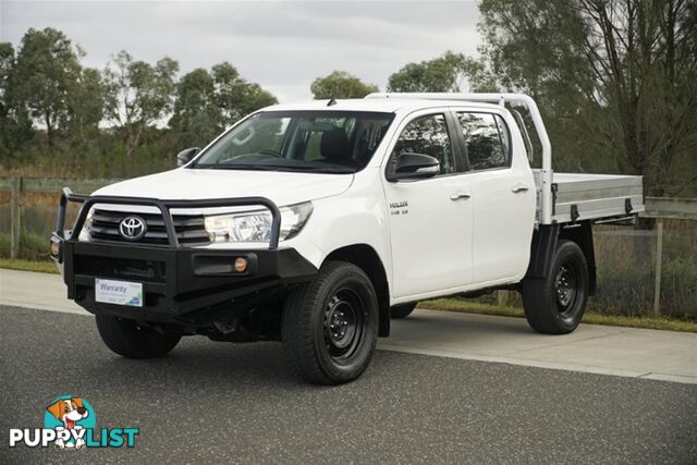 2018 TOYOTA HILUX SR DUAL CAB GUN126R CAB CHASSIS