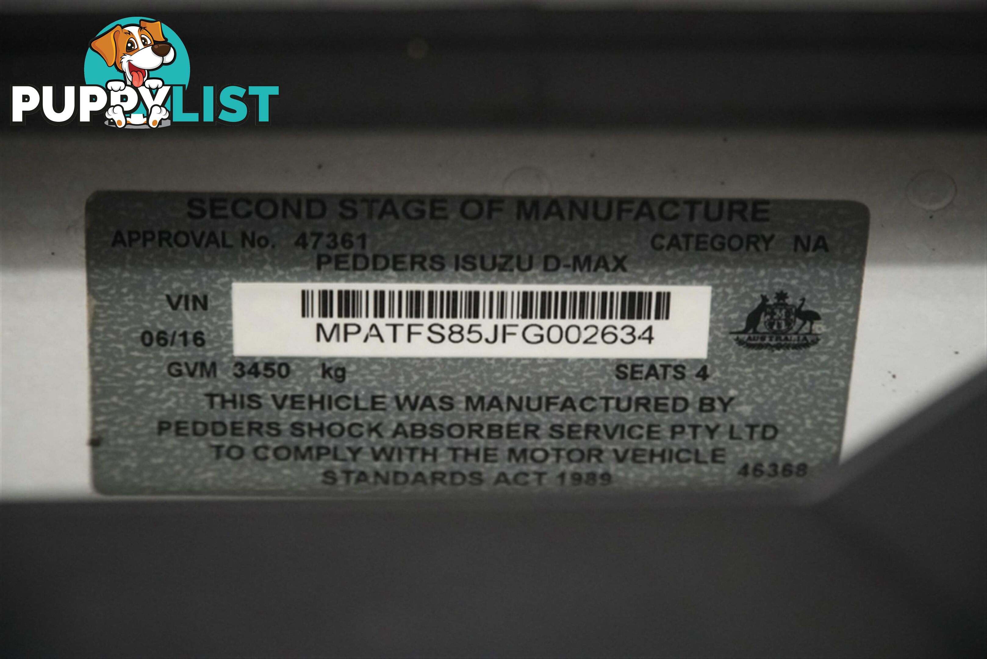 2016 ISUZU D-MAX SX EXTENDED CAB MY15 CAB CHASSIS