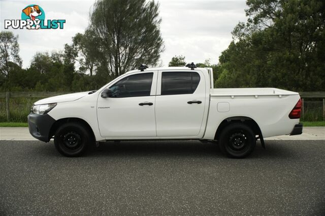 2017 TOYOTA HILUX WORKMATE DUAL CAB TGN121R UTILITY