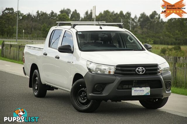 2017 TOYOTA HILUX WORKMATE DUAL CAB TGN121R UTILITY