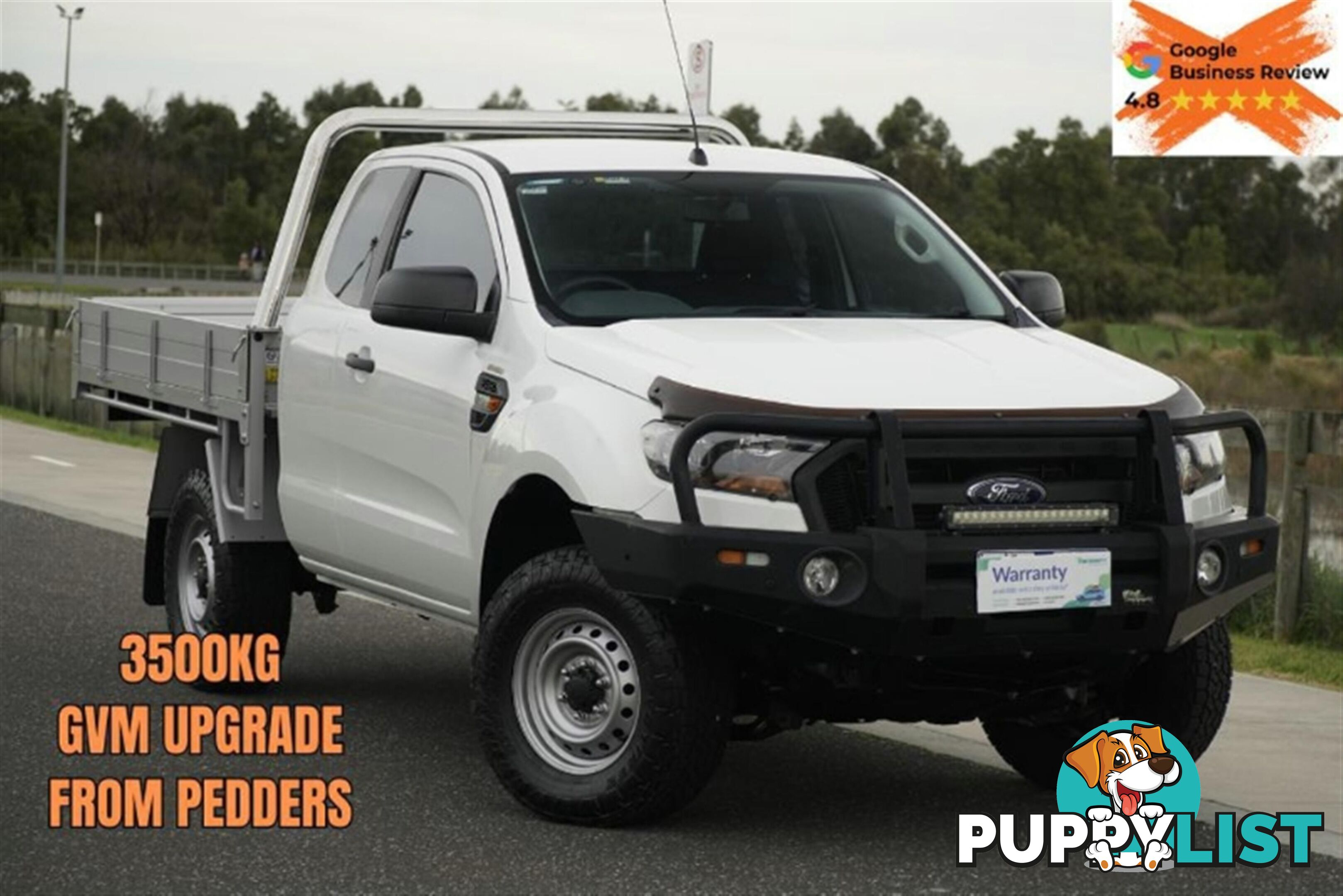 2016 FORD RANGER XL EXTENDED CAB PX MKII CAB CHASSIS