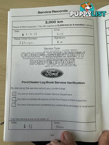 2015 FORD RANGER XLT HI-RIDER DUAL CA PX UTILITY