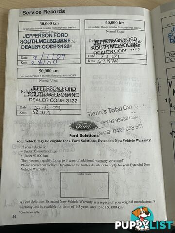 2008 FORD RANGER XL HI-RIDER DUAL CAB PJ UTILITY