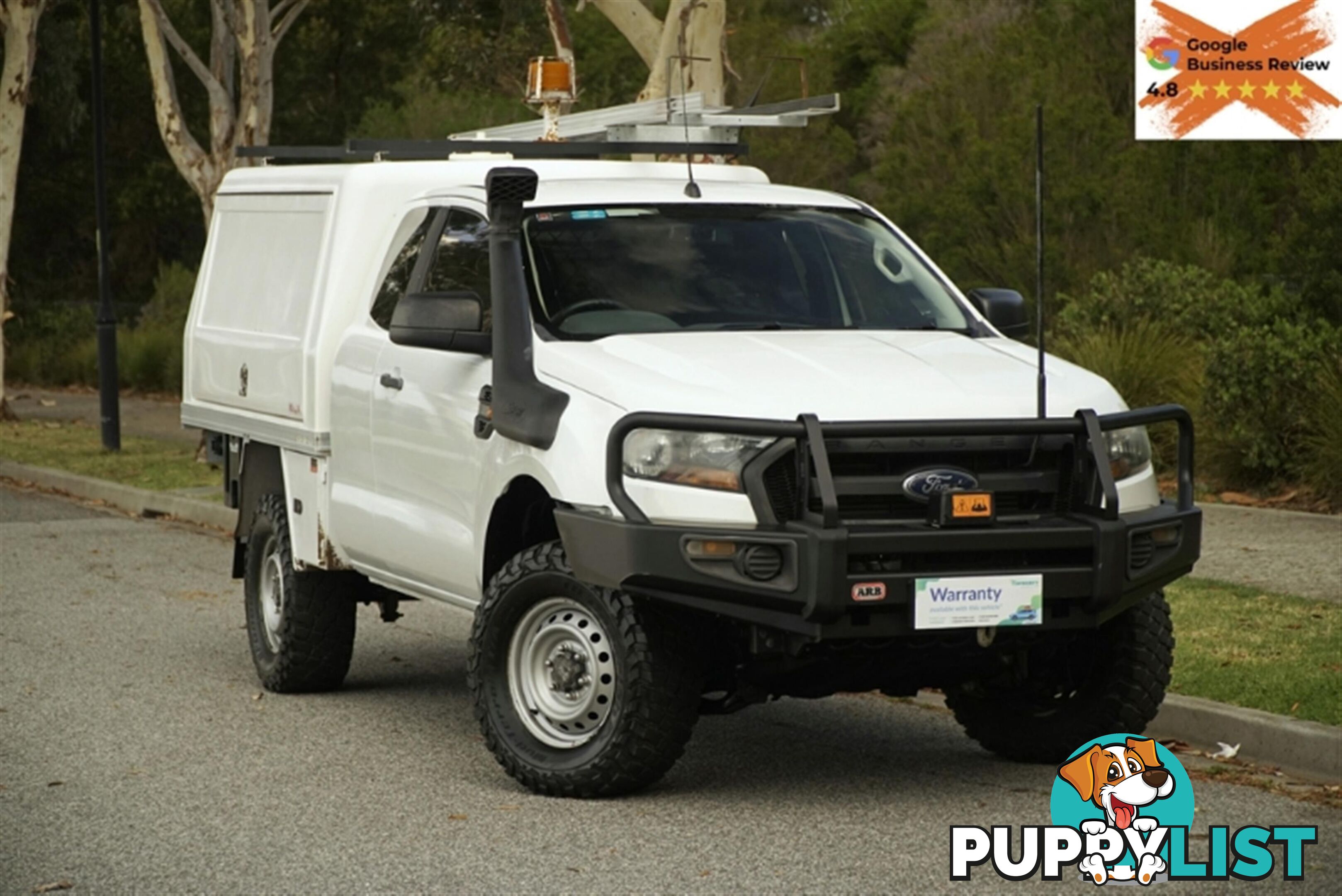 2017 FORD RANGER XL EXTENDED CAB PX MKII CAB CHASSIS