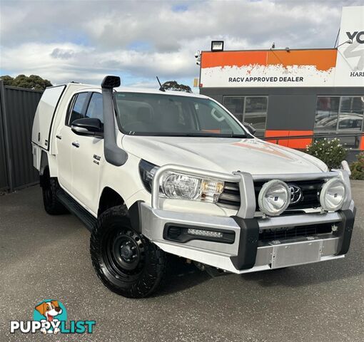 2017 TOYOTA HILUX SR DUAL CAB GUN126R CAB CHASSIS