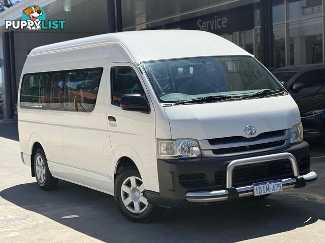 2010 TOYOTA HIACE COMMUTER KDH223R-MY10 EXTRA LONG WHEELBASE HIGH ROOF BUS