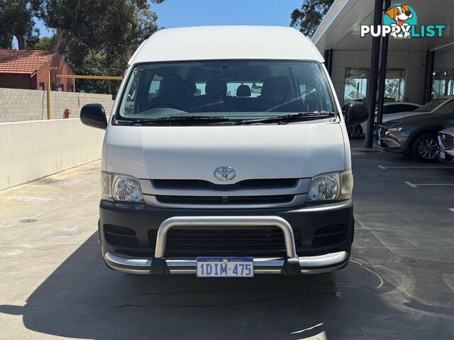 2010 TOYOTA HIACE COMMUTER KDH223R-MY10 EXTRA LONG WHEELBASE HIGH ROOF BUS