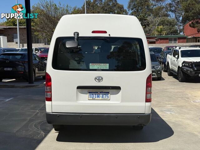 2010 TOYOTA HIACE COMMUTER KDH223R-MY10 EXTRA LONG WHEELBASE HIGH ROOF BUS