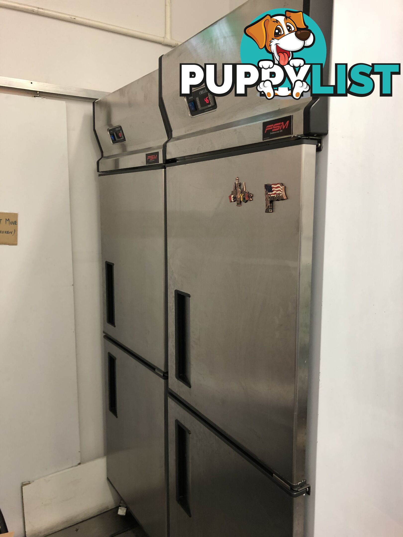 Commercial upright fridge (used)