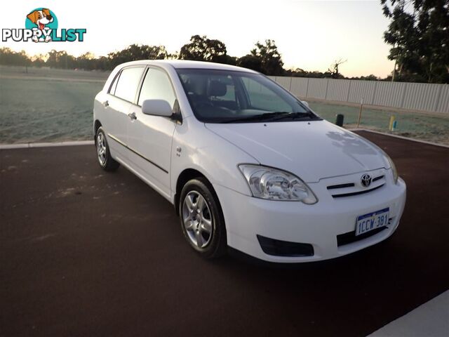 2005 TOYOTA COROLLA ASCENT SECA ZZE122R 5D HATCHBACK