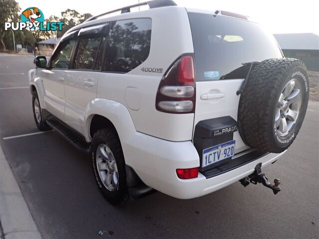 2008 TOYOTA LANDCRUISER PRADO GXL 4X4 GRJ120R 07 UPGRADE 4D WAGON