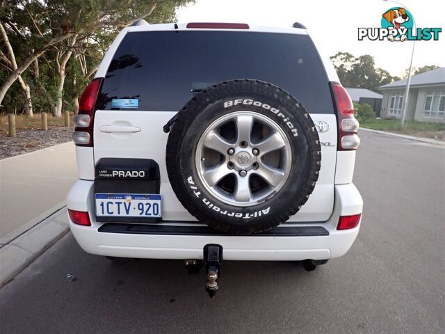 2008 TOYOTA LANDCRUISER PRADO GXL 4X4 GRJ120R 07 UPGRADE 4D WAGON