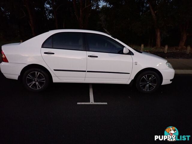 2003 TOYOTA COROLLA ASCENT ZZE122R 4D SEDAN