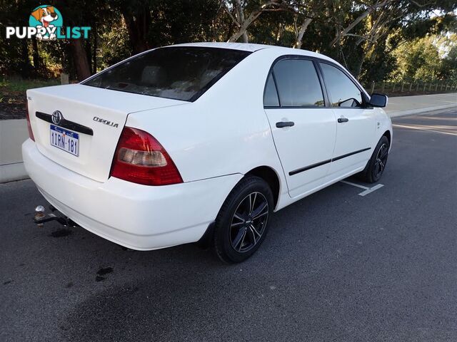 2003 TOYOTA COROLLA ASCENT ZZE122R 4D SEDAN