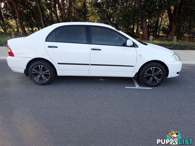 2003 TOYOTA COROLLA ASCENT ZZE122R 4D SEDAN