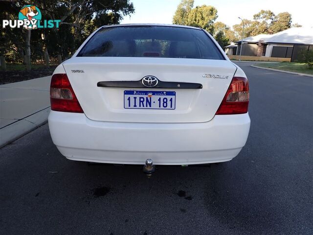 2003 TOYOTA COROLLA ASCENT ZZE122R 4D SEDAN