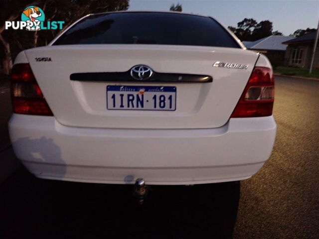 2003 TOYOTA COROLLA ASCENT ZZE122R 4D SEDAN