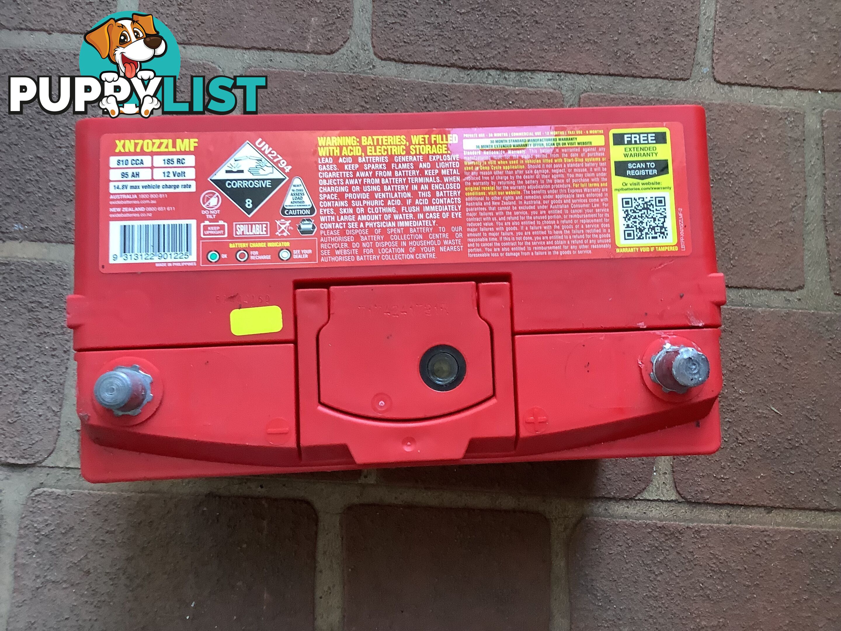 EXIDE battery Extreme XN70ZZLMF   **NEW**