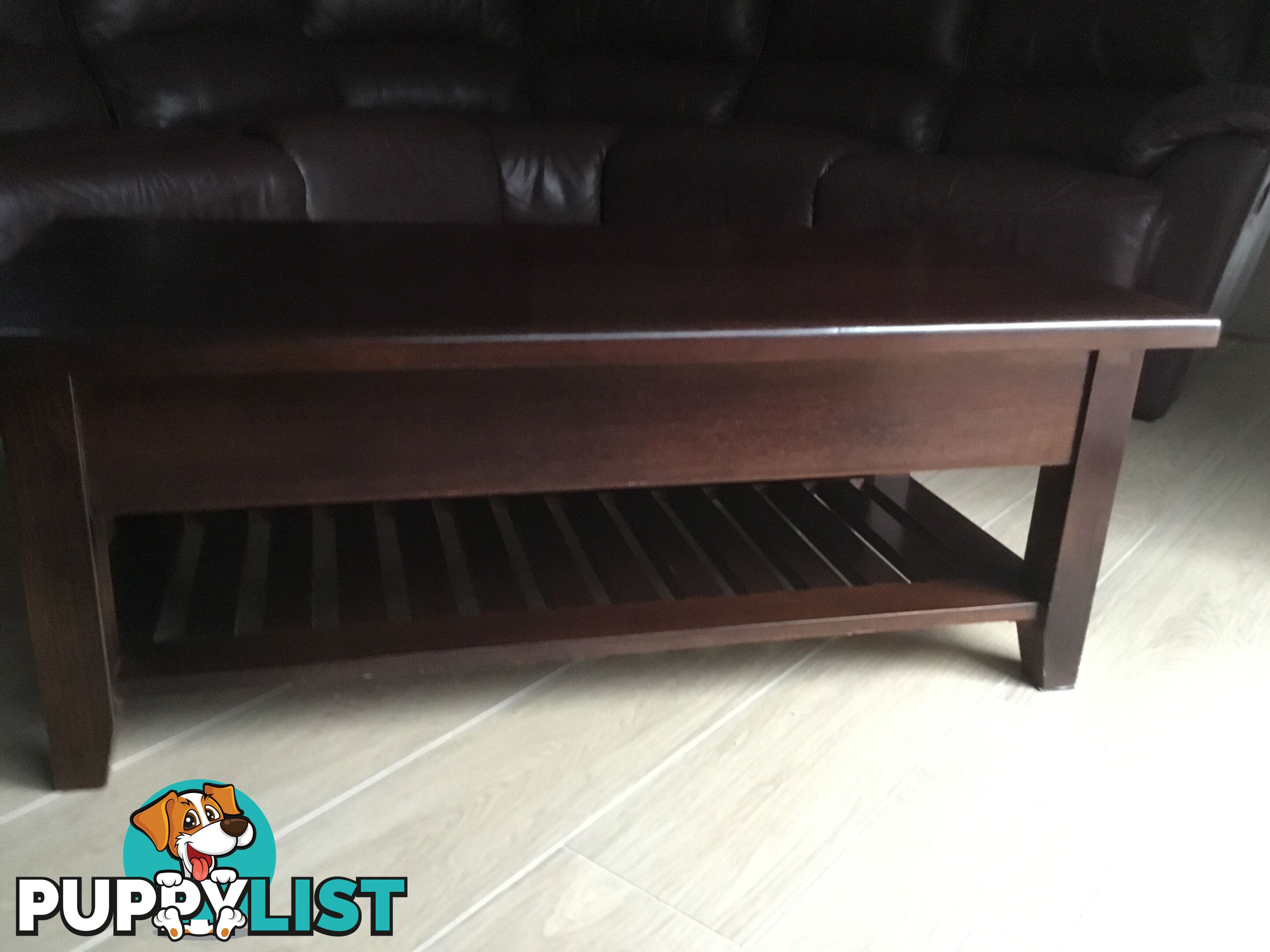 Leather Modular Lounge & Coffee Table