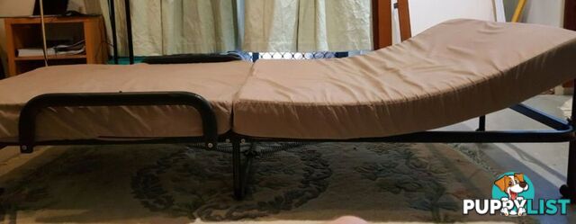 Durable folding heavy duty metal bed frame