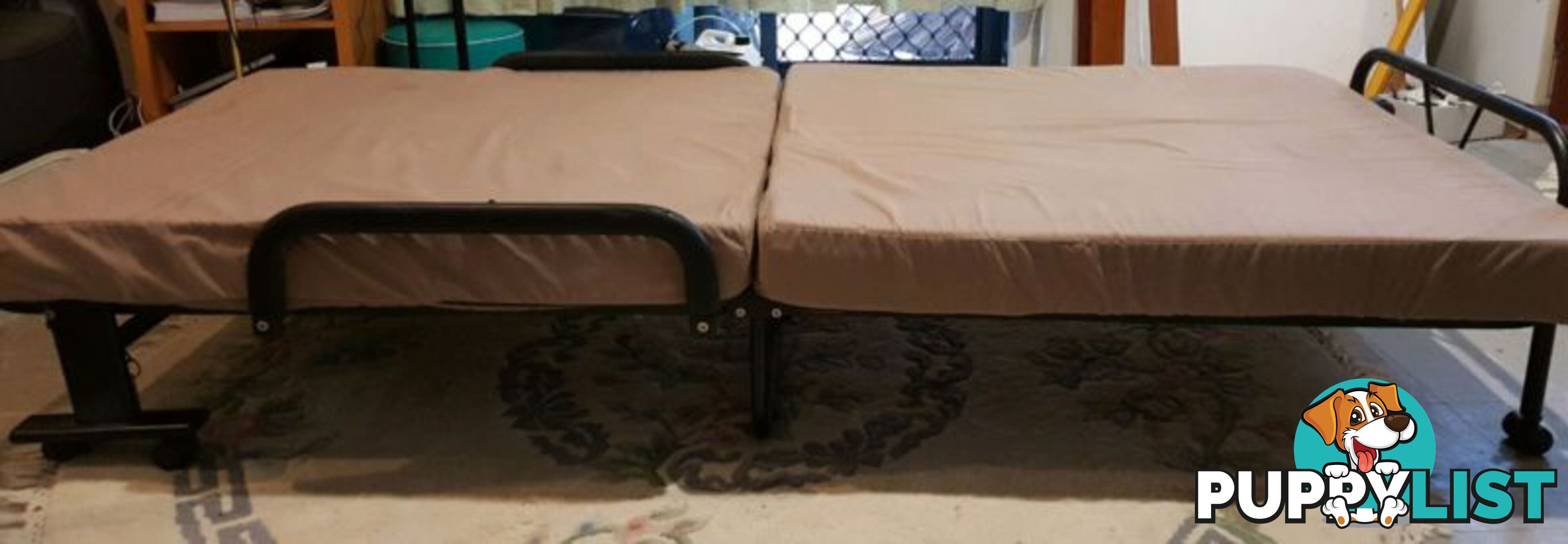 Durable folding heavy duty metal bed frame