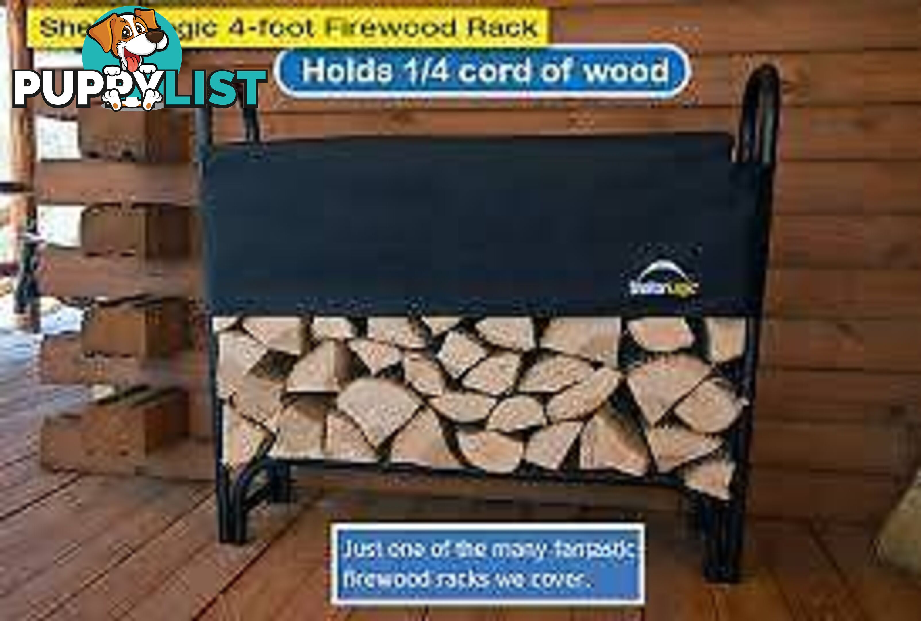 Fire wood kipper Rack with cover