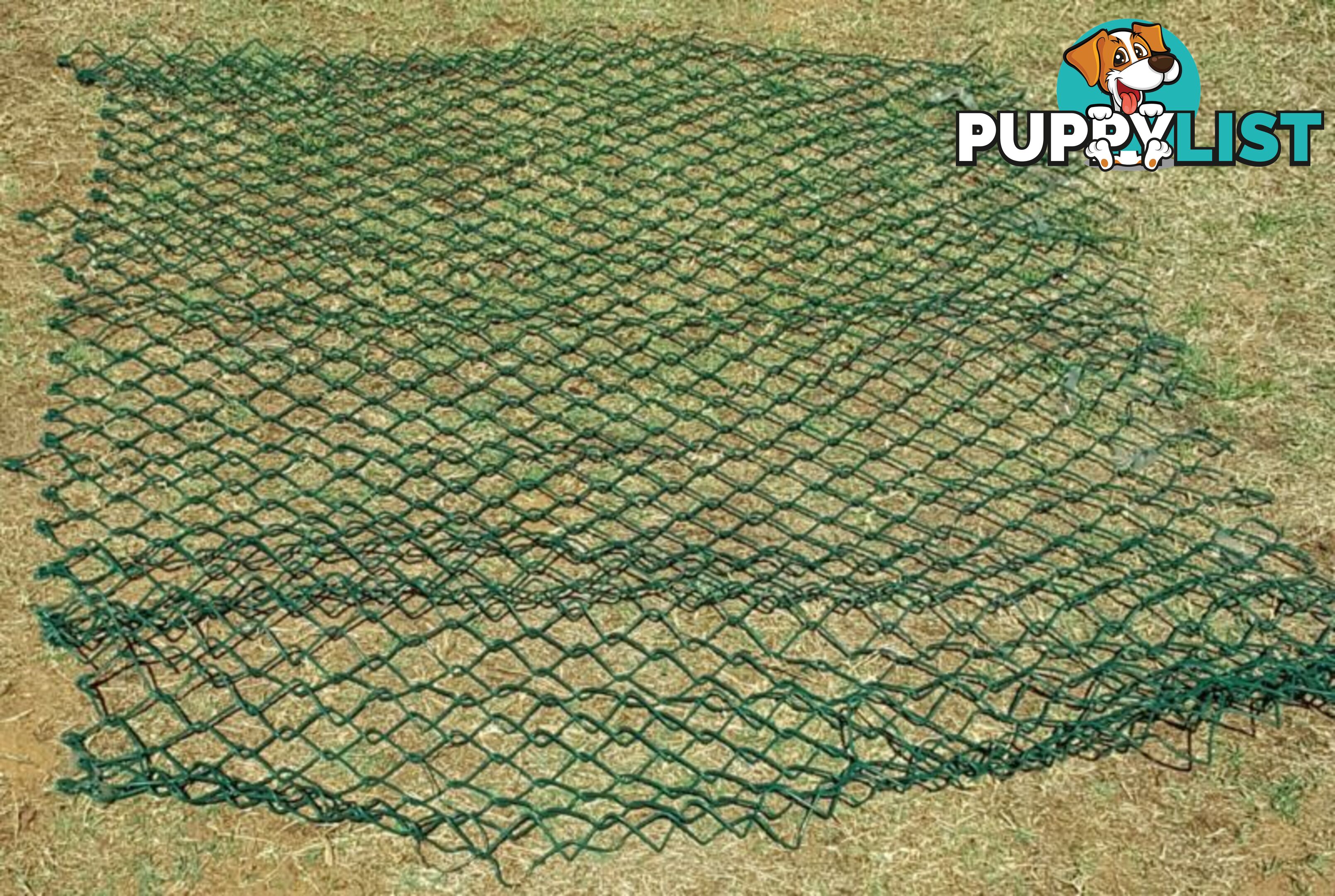 PVC coated chain link fence 4 +2 m.