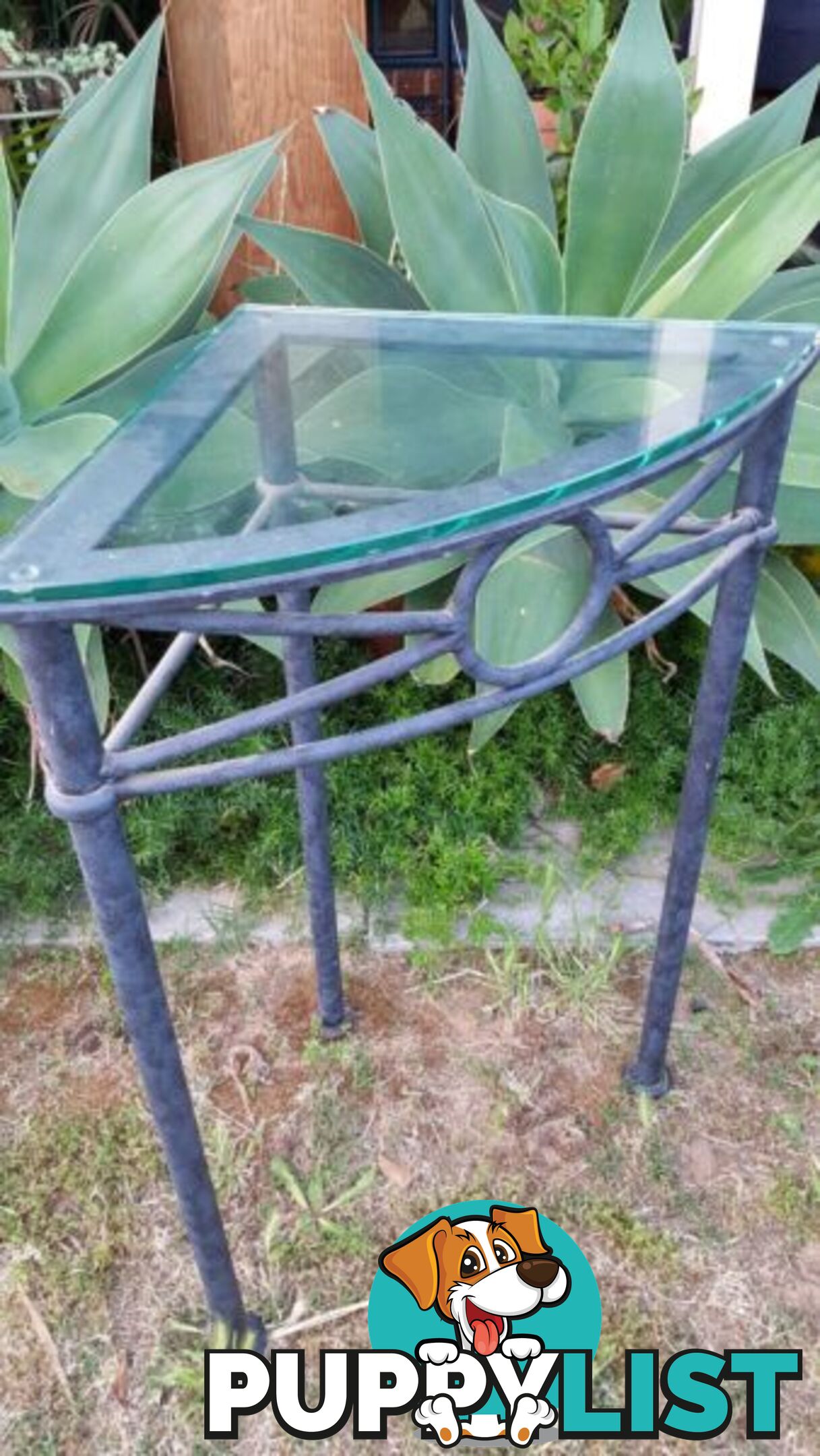 Heavy duty tall metal corner Table