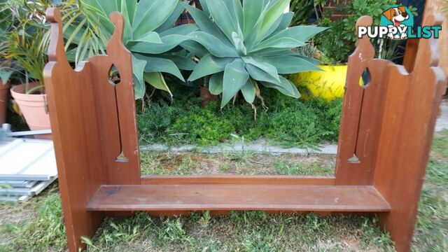 Wooden Carved Mirror Shelf