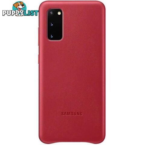 Samsung Galaxy S20 Leather Cover - Red - Samsung - EF-VG980LREGWW - 8806090227394