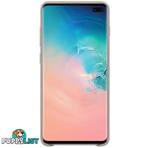 Samsung Leather Cover suits Galaxy S10+ (6.4") - Grey - Samsung - EF-VG975LJEGWW - 8801643644451