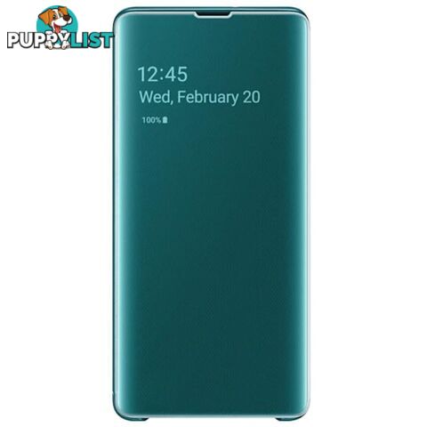 Samsung Clear View Cover suits Galaxy S10+ (6.4") - Green - Samsung - EF-ZG975CGEGWW - 8801643651275