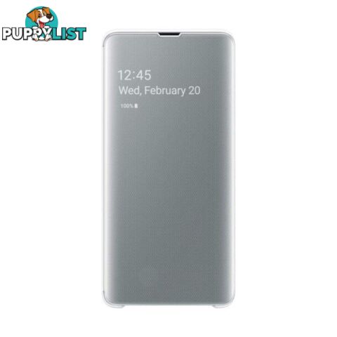 Samsung Clear View Cover for Galaxy S10 5G - White - Samsung - EF-ZG977CWEGWW - 8806090016837