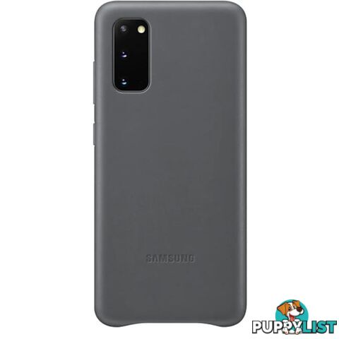 Samsung Galaxy S20 Leather Cover - Grey - Samsung - EF-VG980LJEGWW - 8806090283949